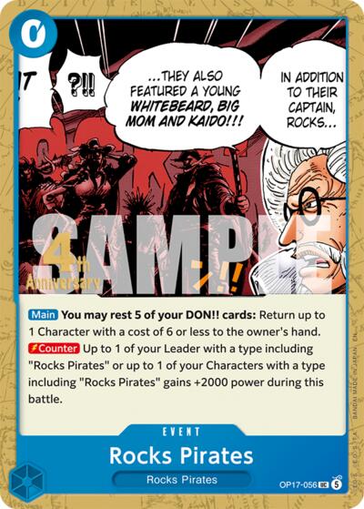 Rocks Pirates - OP17-056 - Uncommon - The World's Strongest Warriors Release Event Cards
