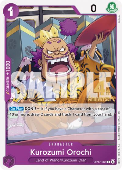 Kurozumi Orochi - OP17-066 - Common - The World's Strongest Warriors Release Event Cards