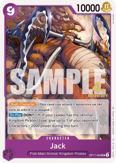 Jack - OP17-069 - Uncommon - The World's Strongest Warriors Release Event Cards