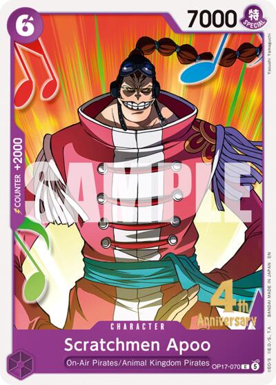 Scratchmen Apoo - OP17-070 - Common - The World's Strongest Warriors Release Event Cards