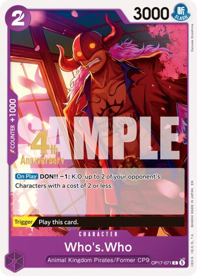 Who's.Who - OP17-071 - Common - The World's Strongest Warriors Release Event Cards