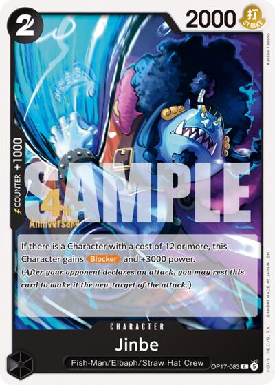 Jinbe - OP17-083 - Common - The World's Strongest Warriors Release Event Cards