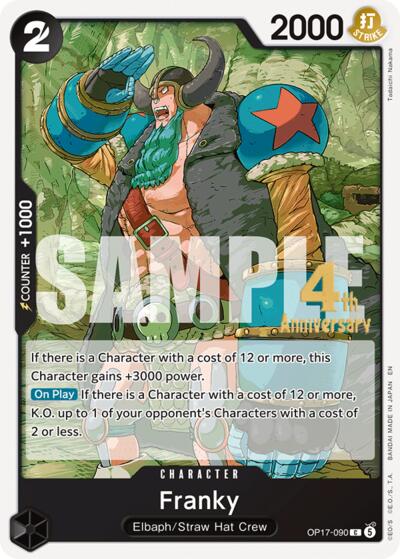 Franky - OP17-090 - Common - The World's Strongest Warriors Release Event Cards