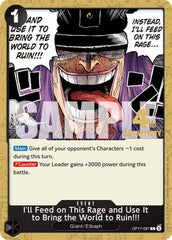 I'll Feed on This Rage and Use It to Bring the World to Ruin!!! - OP17-097 - Common - The World's Strongest Warriors Release Event Cards