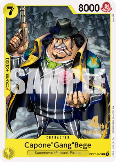 Capone"Gang"Bege - OP17-100 - Common - The World's Strongest Warriors Release Event Cards