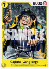 Capone"Gang"Bege - OP17-100 - Common - The World's Strongest Warriors Release Event Cards