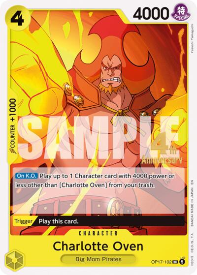 Charlotte Oven - OP17-102 - Uncommon - The World's Strongest Warriors Release Event Cards