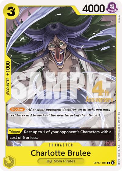 Charlotte Brulee - OP17-108 - Common - The World's Strongest Warriors Release Event Cards