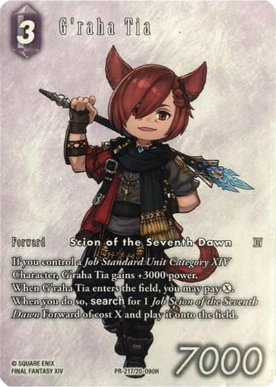 G'raha Tia - PR-217/20-090H - Hero - FF: Promo Cards
