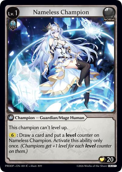 Nameless Champion (Guardian/Mage) - 001 - Common - .asphodel/paradise Draft Pack