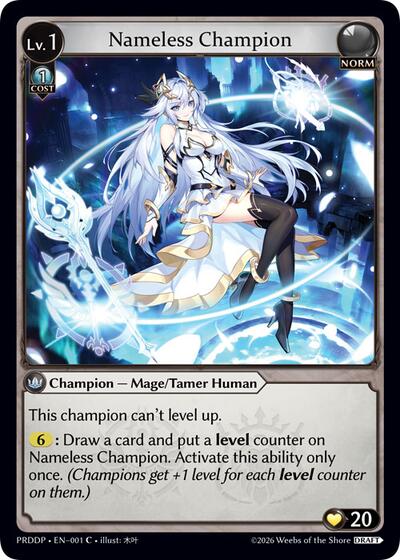 Nameless Champion (Mage/Tamer) - 001 - Common - .asphodel/paradise Draft Pack