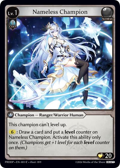 Nameless Champion (Ranger/Warrior) - 001 - Common - .asphodel/paradise Draft Pack