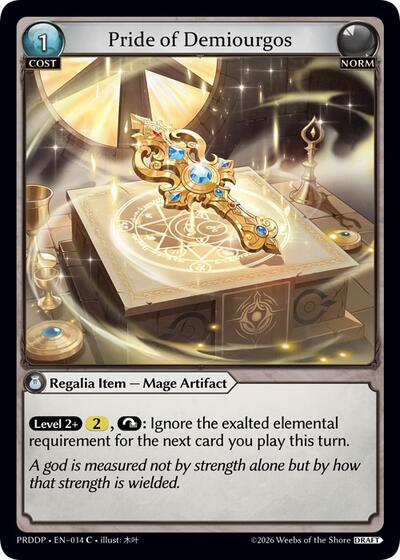 Pride of Demiourgos - 014 - Common - .asphodel/paradise Draft Pack