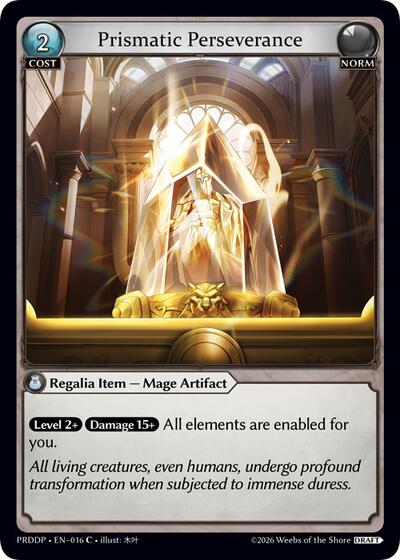Prismatic Perseverance - 016 - Common - .asphodel/paradise Draft Pack