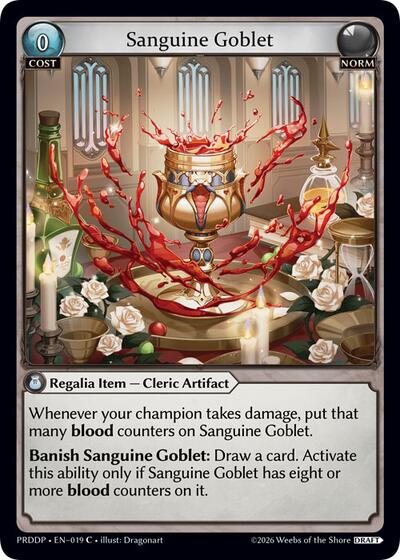 Sanguine Goblet - 019 - Common - .asphodel/paradise Draft Pack