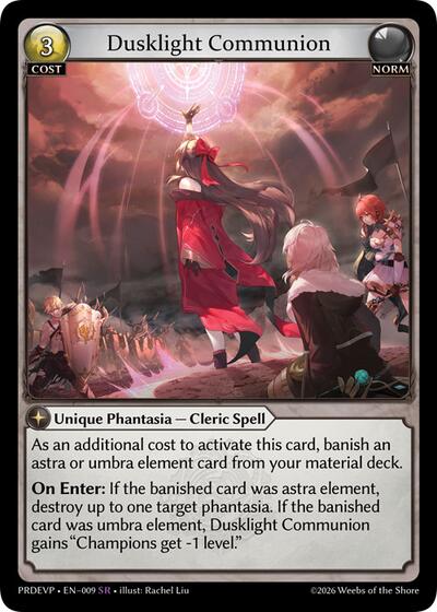 Dusklight Communion - 009 - Super Rare - .asphodel/paradise Event Pack