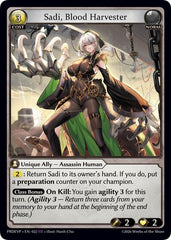 Sadi, Blood Harvester - 022 - Super Rare - .asphodel/paradise Event Pack