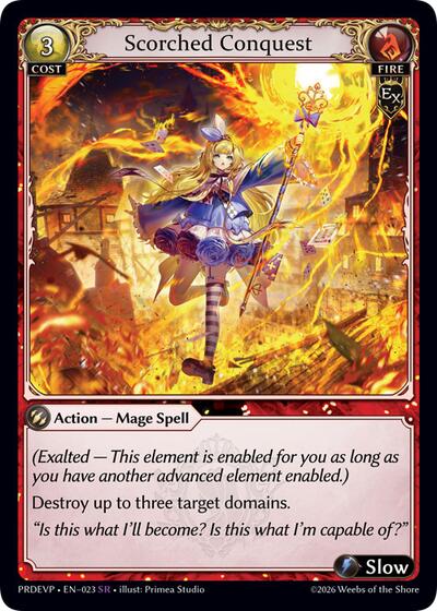 Scorched Conquest - 023 - Super Rare - .asphodel/paradise Event Pack