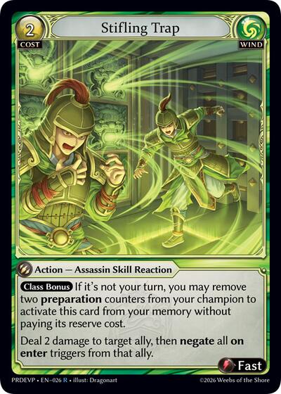 Stifling Trap - 026 - Rare - .asphodel/paradise Event Pack