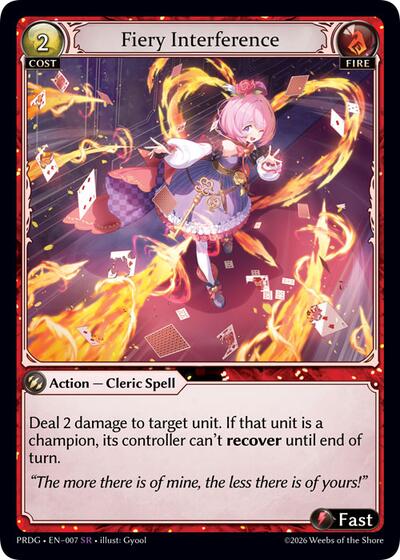 Fiery Interference - 007 - Super Rare - .asphodel/paradise Grimoire