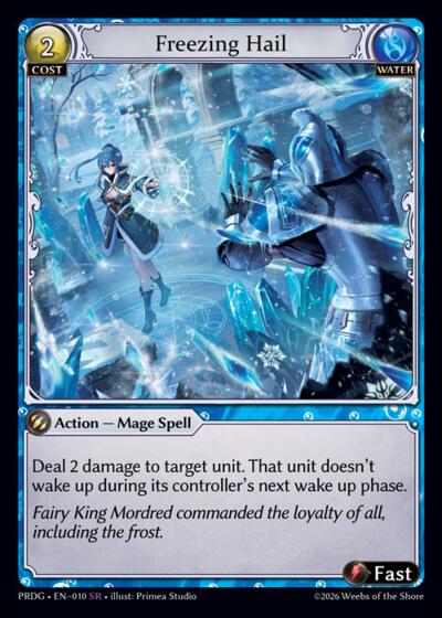 Freezing Hail - 010 - Super Rare - .asphodel/paradise Grimoire