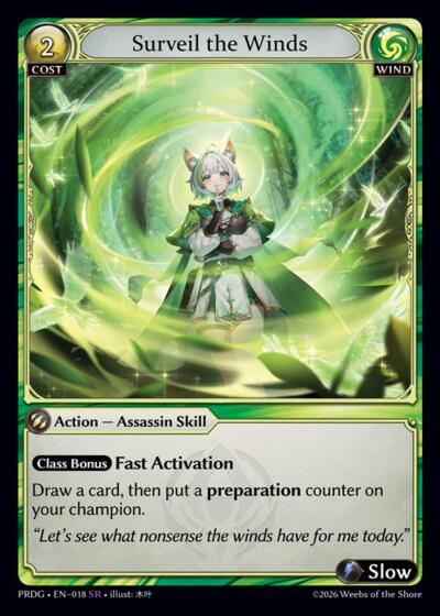 Surveil the Winds - 018 - Super Rare - .asphodel/paradise Grimoire