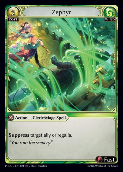 Zephyr - 021 - Super Rare - .asphodel/paradise Grimoire