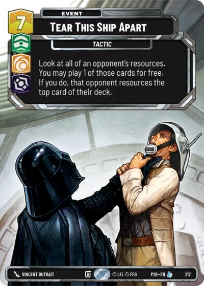 Tear This Ship Apart - 217 - Legendary (Foil) - Sector and Regional Promos: Season 2