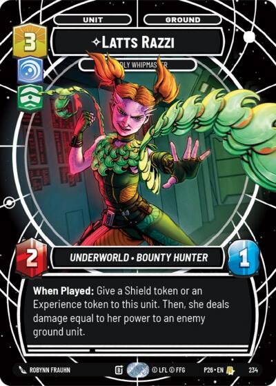 Latts Razzi - Deadly Whipmaster - 234 - Rare - Sector and Regional Promos: Season 2