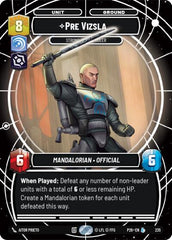 Pre Vizsla - Strong-Willed Ruler - 235 - Legendary - Sector and Regional Promos: Season 2