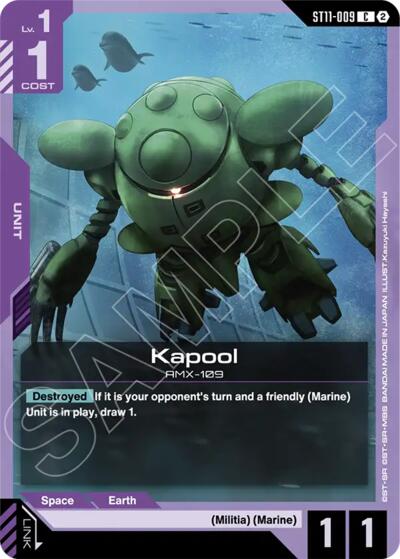 Kapool - ST11-009 - COMMON - Starter Deck 11: Aquatic Assault