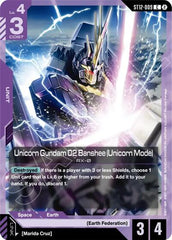 Unicorn Gundam 02 Banshee (Unicorn Mode) - ST12-009 - COMMON - Starter Deck 12: Raging Onslaught