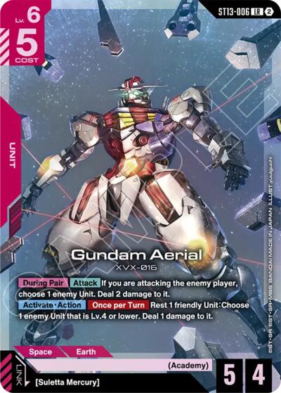 Gundam Aerial - ST13-006 - LEGEND RARE - Starter Deck 13: Silent Barrage