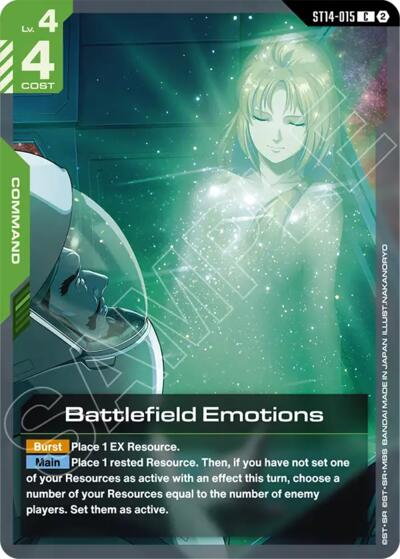 Battlefield Emotions - ST14-015 - COMMON - Starter Deck 14: Heavy Dominion