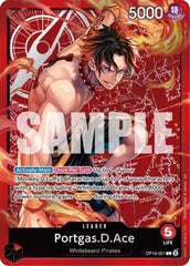 Portgas.D.Ace (Ace Deck) - OP16-001 - Leader - Set Sail Deck Set