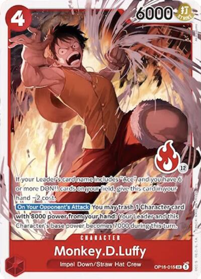 Monkey.D.Luffy (Ace Deck) - OP16-015 - Super Rare - Set Sail Deck Set