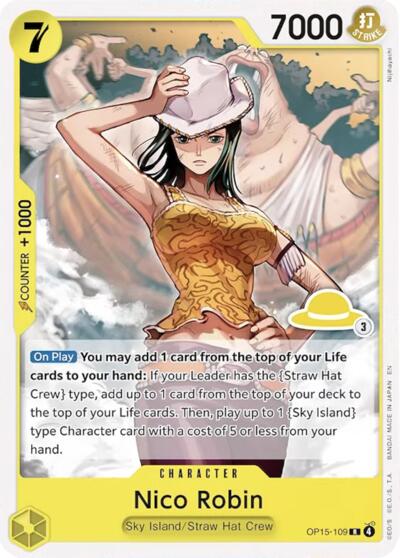 Nico Robin (Luffy Deck) - OP15-109 - Rare - Set Sail Deck Set