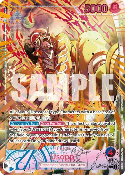 Usopp (Flame-Flame Fruit Coliseum) - OP10-042 - Leader - One Piece Promotion Cards