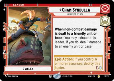 Cham Syndulla - Hammer of Ryloth - 13/272 - Rare - Homeworlds