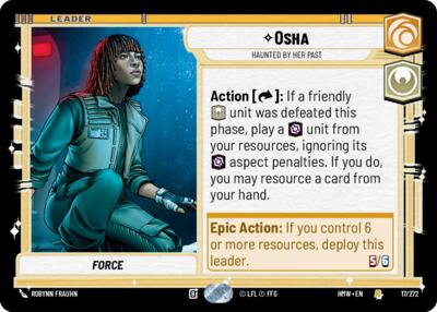 Osha - Haunted By Her Past - 17/272 - Rare - Homeworlds