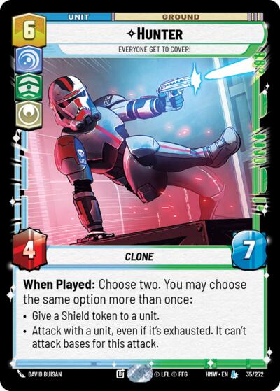 Hunter - Everyone Get to Cover! - 35/272 - Legendary - Homeworlds