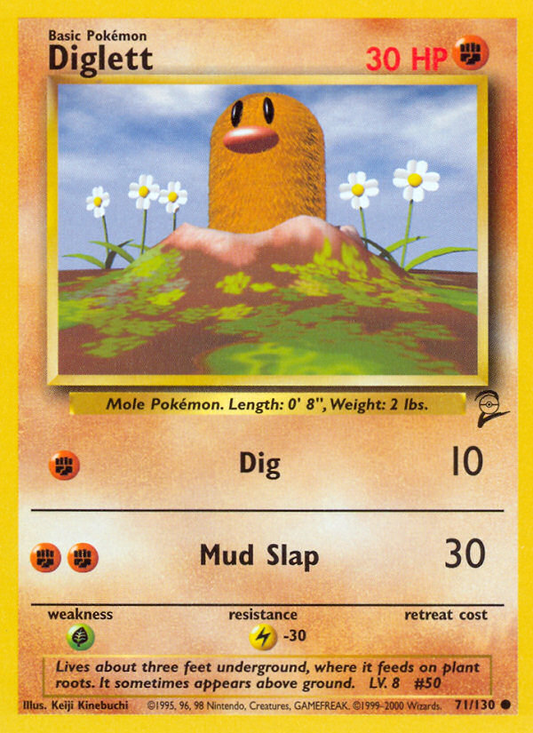 Diglett - 071/130 - Base Set 2