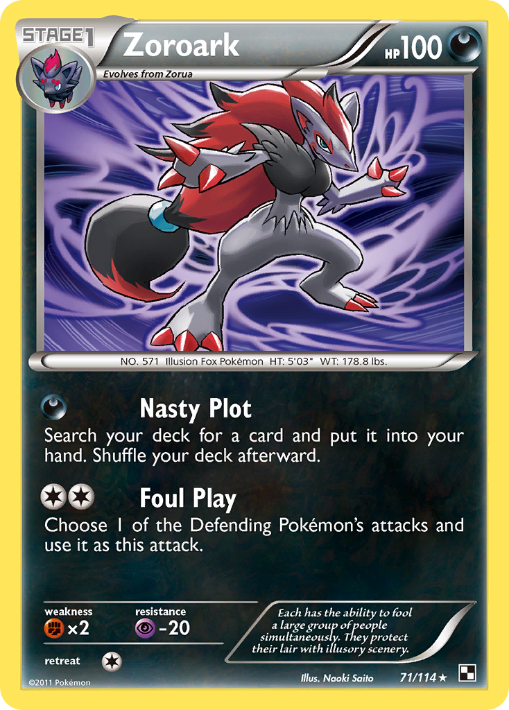 Zoroark - 071/114 - Black & White