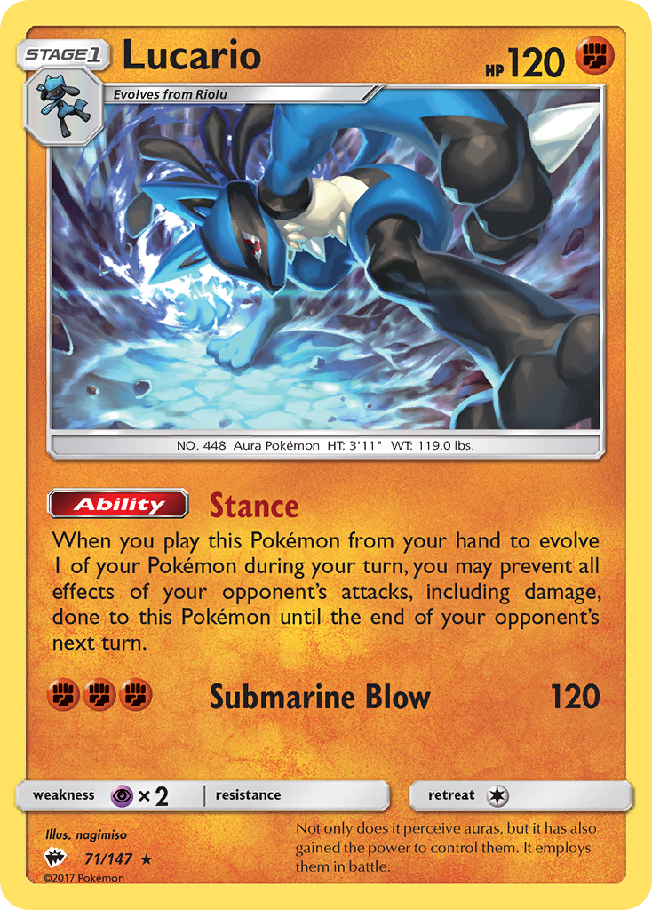 Lucario - 071/147 - Burning Shadows