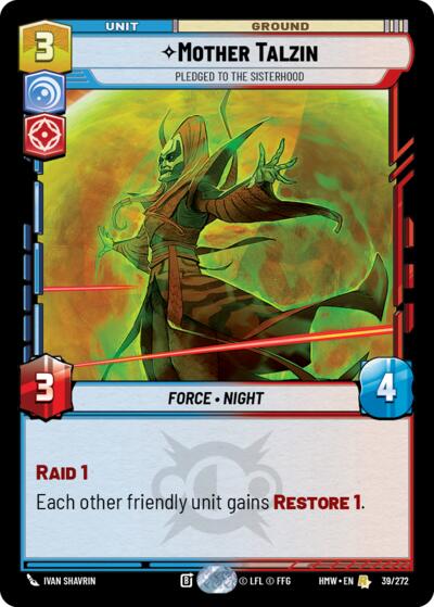 Mother Talzin - Pledged to the Sisterhood - 39/272 - Rare - Homeworlds