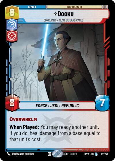 Dooku - Corruption Must Be Eradicated - 42/272 - Legendary - Homeworlds