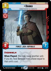 Dooku - Corruption Must Be Eradicated - 42/272 - Legendary - Homeworlds