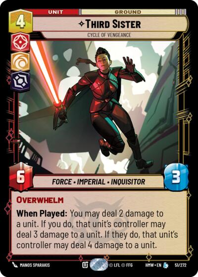 Third Sister - Cycle of Vengeance - 51/272 - Legendary - Homeworlds