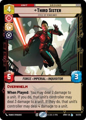 Third Sister - Cycle of Vengeance - 51/272 - Legendary - Homeworlds
