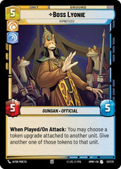 Boss Lyonie - Hypnotized - 57/272 - Uncommon - Homeworlds